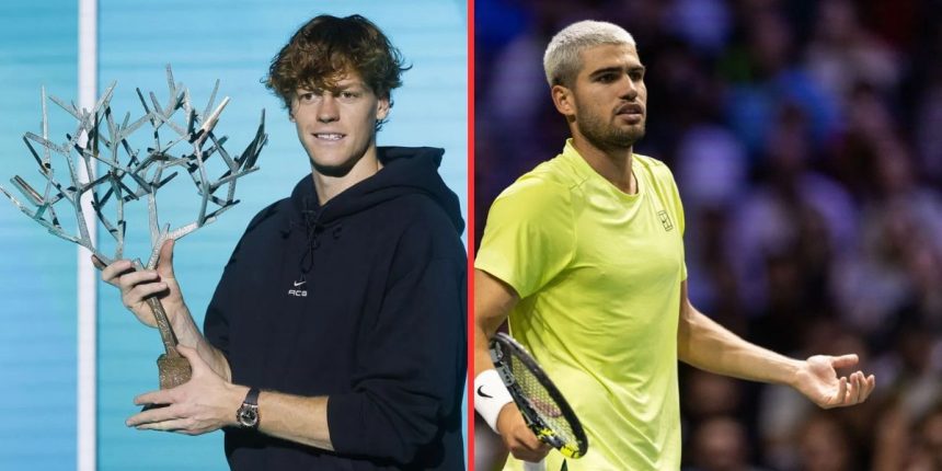 Jannik Sinner changes his tune about reclaiming World No. 1 ranking from Carlos Alcaraz with Paris Masters win days after ‘impossible’ admission