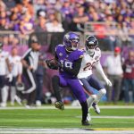 Justin Jefferson meltdown on sidelines goes viral as Vikings WR slams helmet on table amid J.J. McCarthy struggles vs. Bears