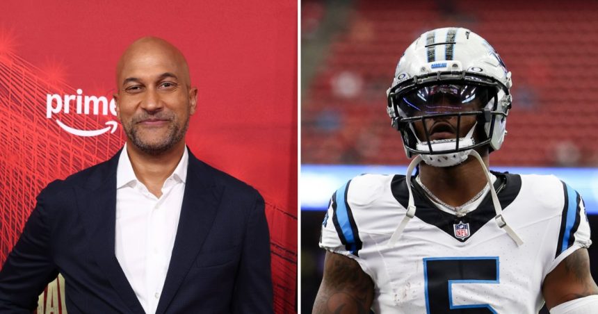 Keegan-Michael Key Visits Panthers Team Meeting to Support Rico Dowdle