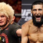 Khabib Nurmagomedov (left) and Khamzat Chimaev (right) are widely regarded among the best grapplers in UFC history. [Images couresy: Getty Images]