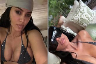 Kim Kardashian Poses in Sexy Bikini Pics After Failing Bar Exam