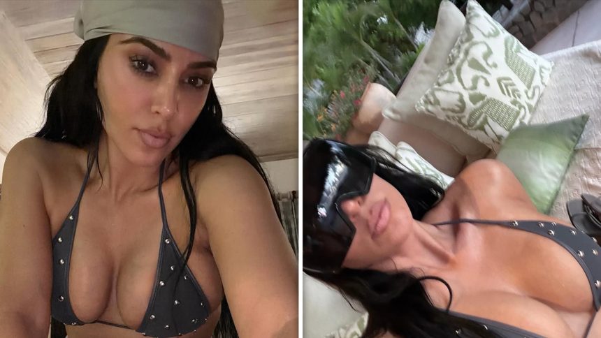 Kim Kardashian Poses in Sexy Bikini Pics After Failing Bar Exam