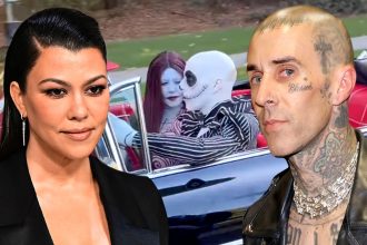 Kourtney Kardashian and Travis Barker Dress in ‘Nightmare Before Christmas’ Couples Costume