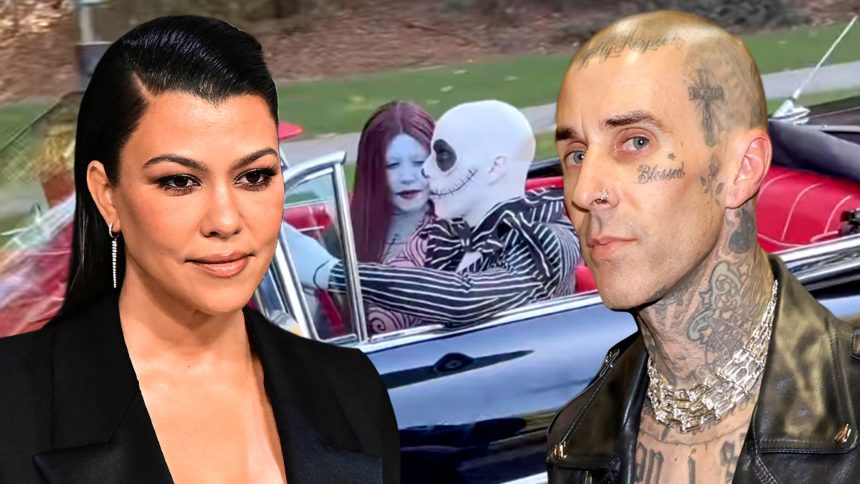 Kourtney Kardashian and Travis Barker Dress in ‘Nightmare Before Christmas’ Couples Costume
