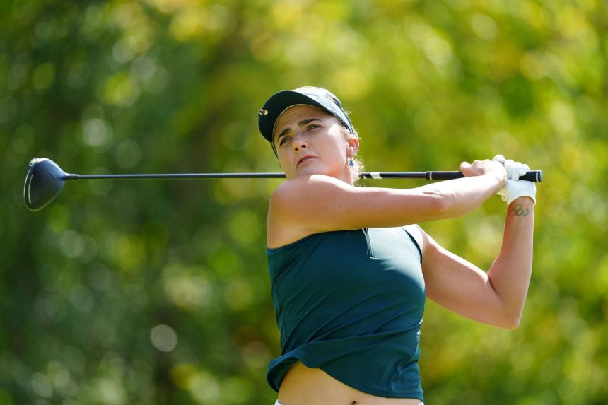 Lexi Thompson flexes her muscles as she tries to ‘burn off all the food’