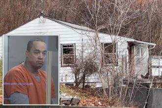 Lunatic son, 44, beat his elderly parents, then left them for dead in torched home as they begged him to ‘come back’ and ‘help us’