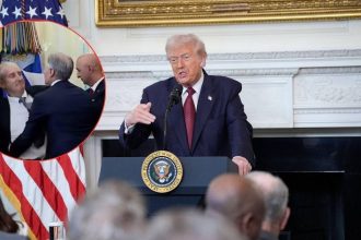 Man Passes Out During Live Press Conference With Donald Trump