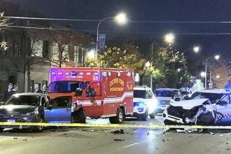 Man charged with carjacking ambulance at Loretto Hospital, ramming squad cars during lengthy pursuit (video)