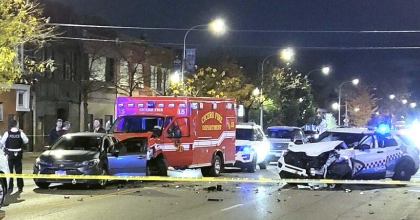 Man charged with carjacking ambulance at Loretto Hospital, ramming squad cars during lengthy pursuit (video)