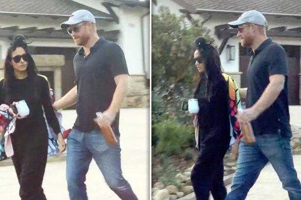 Meghan Markle & Prince Harry Take Kids Trick-or-Treating in Santa Barbara