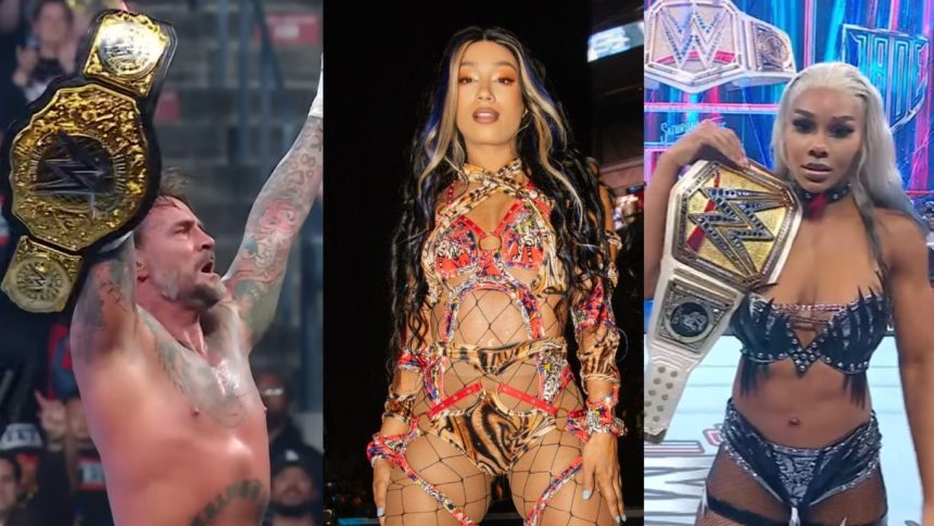 CM Punk (left), Mercedes Mone (center) and Jade Cargill (right) [Images via Mone