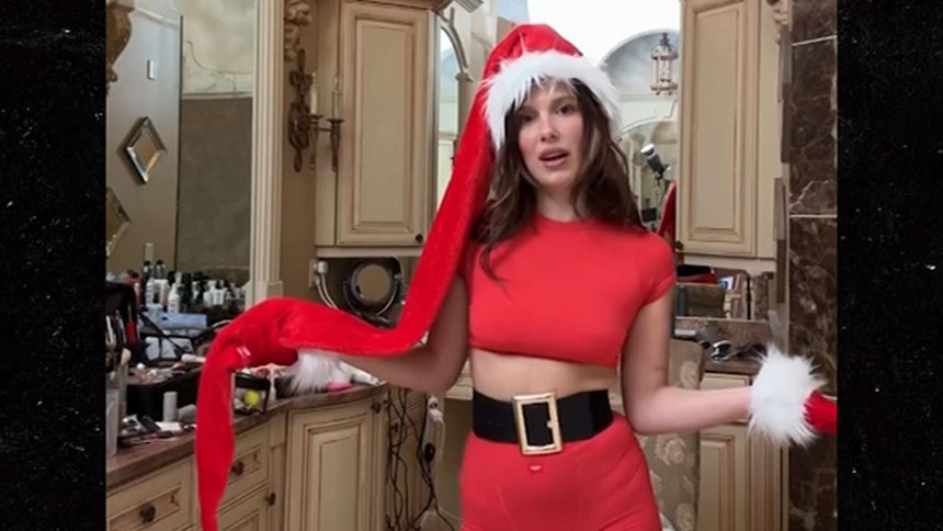Millie Bobby Brown Dresses Up as Sexy Elf to Promote Fashion Line