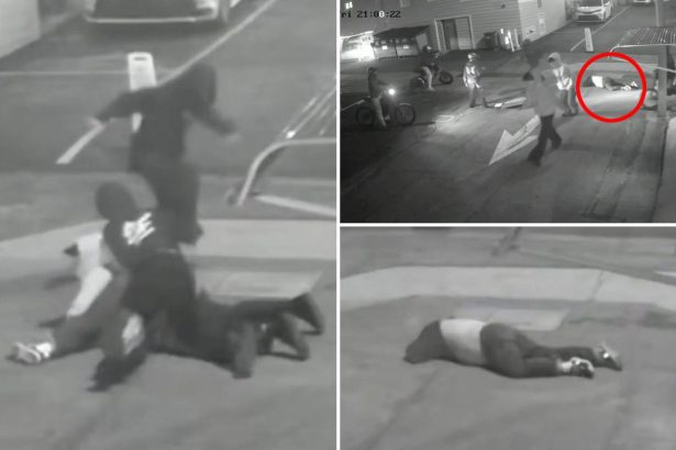 Mob of teen e-bikers brutally attack random stranger — then snap pic of him, thinking he’s dead