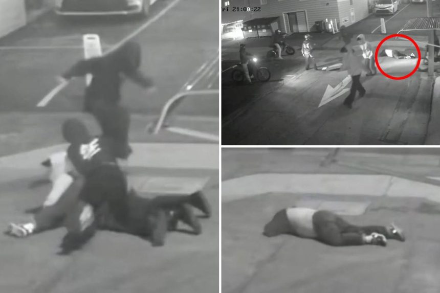 Mob of teen e-bikers brutally attack random stranger — then snap pic of him, thinking he’s dead