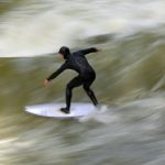 Munich’s Eisbach wave has flattened, frustrating surfers : NPR