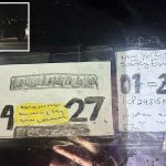 NY cops bust sketchy driver — for drawing registration with crayons and magic markers