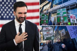 NYC Mayor-elect Zohran Mamdani calls for Starbucks boycott as union strikes