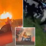 NYC mob pummels couple during violent car meet-up: video