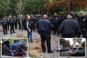 NYPD floods Washington Square Park with dozens of cops 24/7 to wipe out junkies, dealers — for good