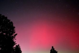 Northern lights visible across metro Denver, Colorado