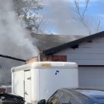 One person hospitalized after Littleton house fire Tuesday morning