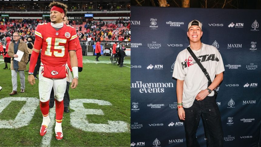 Patrick Mahomes’ brother Jackson’s sideline picture from Chiefs Thanksgiving game draws adorable reaction from Chris Jones’ ex Sheawna
