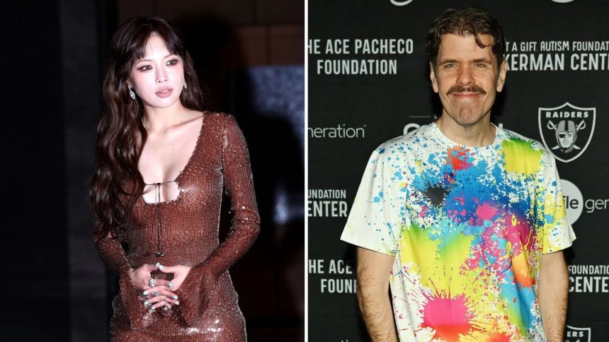 Perez Hilton reacts after HyunA collapses on stage after reported 22 lb weight loss