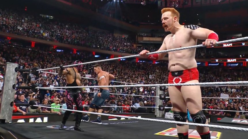 Pete Davidson ringside at WWE RAW; absolutely loses it after catching Sheamus’ shirt