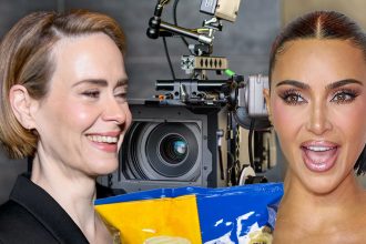 Sarah Paulson Spat a Chip Into Kim Kardashian’s Eye on ‘All’s Fair’ Set