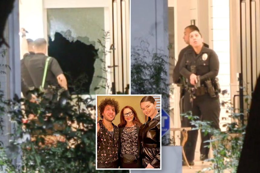 Selena Gomez’s mother-in-law barricaded herself in bathroom as burglars ravaged M LA home