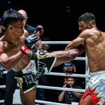 (From left) Shadow Singha Mawynn and Mohamed Younes Rabah run it back at ONE Fight Night 38. [Image: ONE Championship]