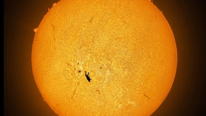 Skydiver Caught Transiting The Sun in ‘Preposterous (But Real)’ Photograph : ScienceAlert