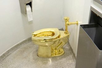 Solid Gold Toilet Is Up For Auction For Those Flush With Cash