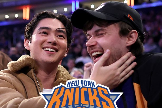 ‘Summer I Turned Pretty’ Costars Sean Kaufman, Christopher Briney Kiss at Knicks Game