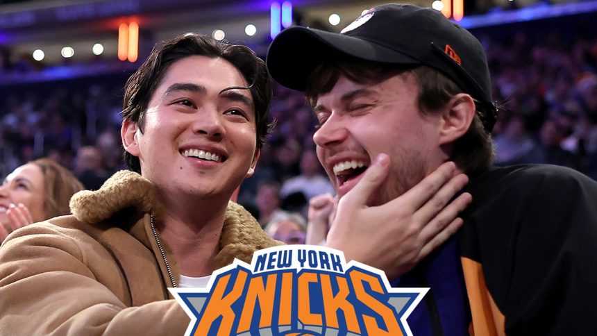 ‘Summer I Turned Pretty’ Costars Sean Kaufman, Christopher Briney Kiss at Knicks Game