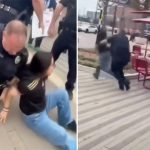 Teen anti-ICE protester gets swift justice after allegedly dumping drink on cop’s head