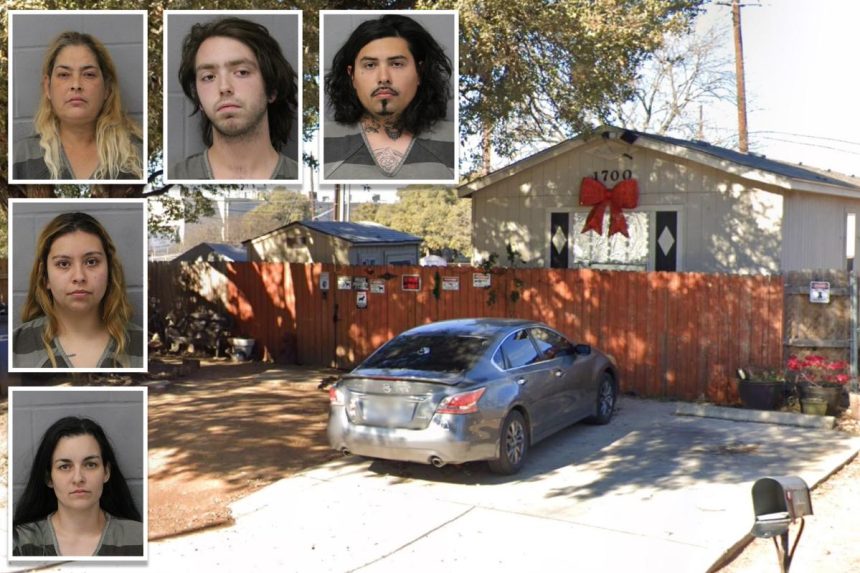 Texas woman found chained in backyard of Austin home after allegedly being held captive by five suspects for months