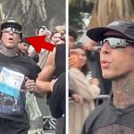 Travis Barker Performs After Running 5K in Santa Monica