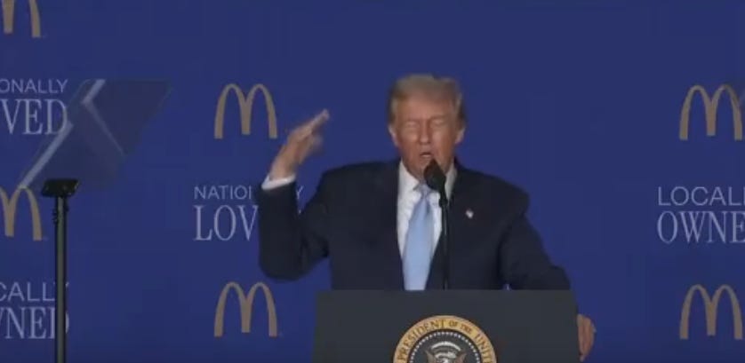 Trump Tried To Give An Economic Speech At A McDonald’s Conference And It Was An Epic Disaster