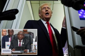 Trump won’t invite South Africa to G-20 summit in Miami: ‘They are killing white people’ 