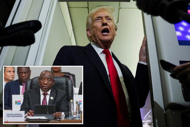 Trump won’t invite South Africa to G-20 summit in Miami: ‘They are killing white people’ 
