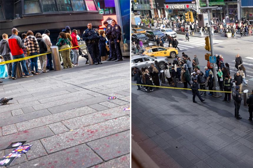 Victim stabbed twice in Times Square NYC in broad daylight, police say