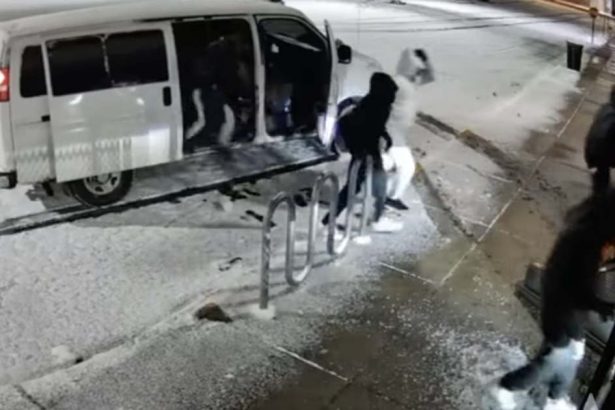 Video shows masked looters ramming car into West Side shop