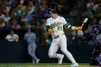 Vinne Pasquantino finds a flaw in Brent Rooker’s advice to Aaron Judge and Cal Raleigh supporters