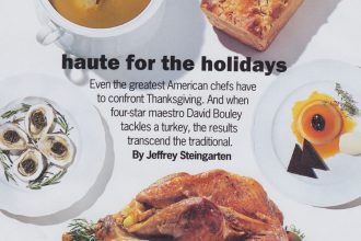 From the Archives: David Bouley’s Thanksgiving 1994 Menu