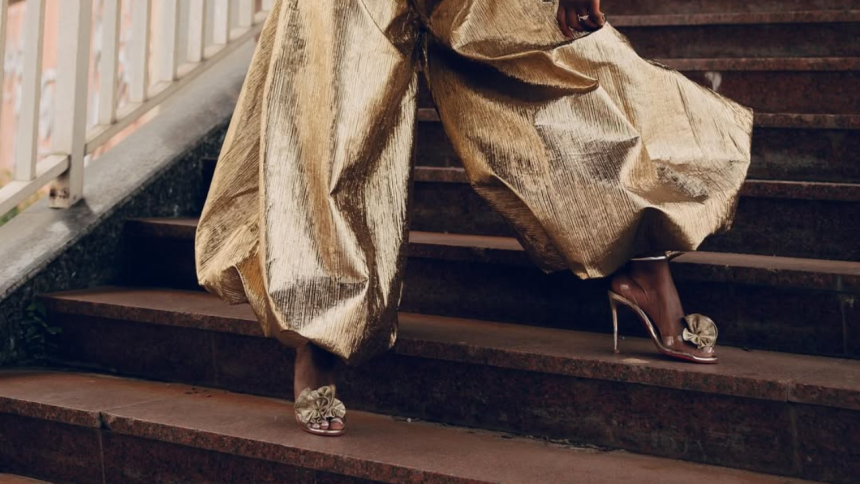How to Style Gold Shoes For Women This Christmas