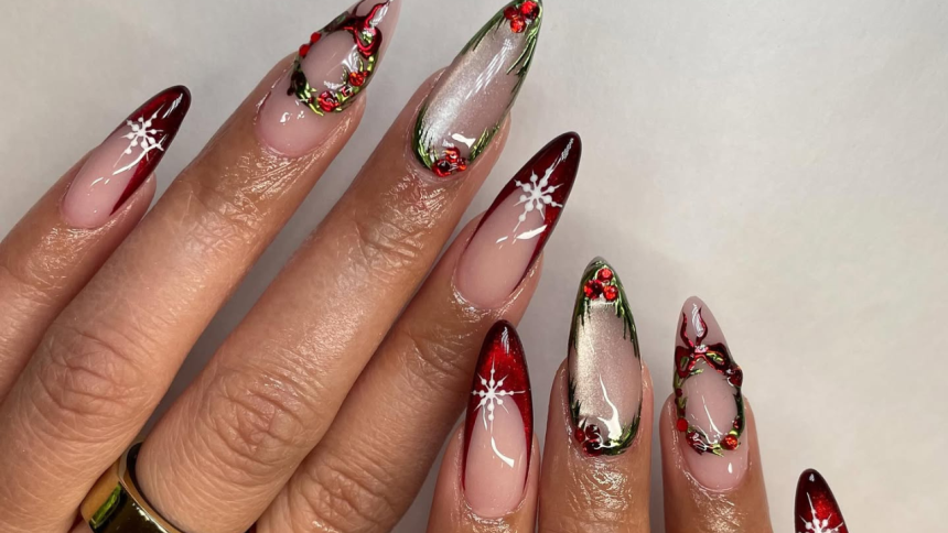 Christmas Nail Designs For Last-Minute Parties