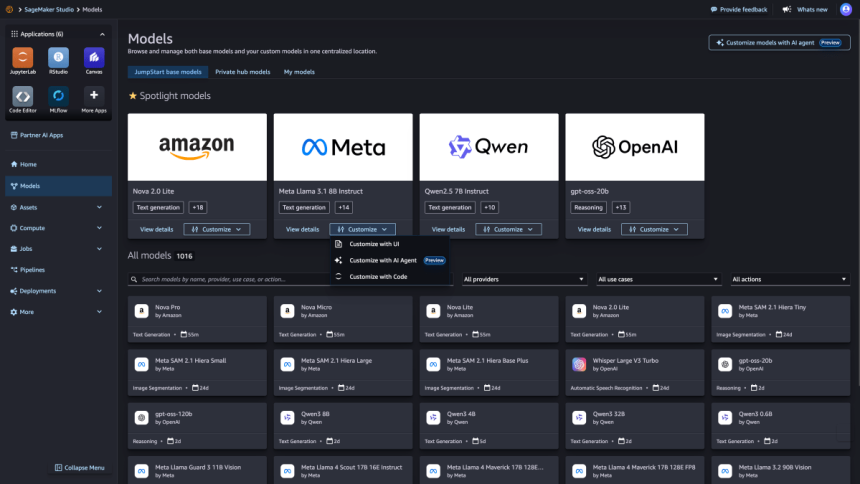 AWS doubles down on custom LLMs with features meant to simplify model creation