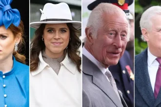 Andrew Windsor’s Royal Exile Shown by Solo Ride as Daughters Joined Charles