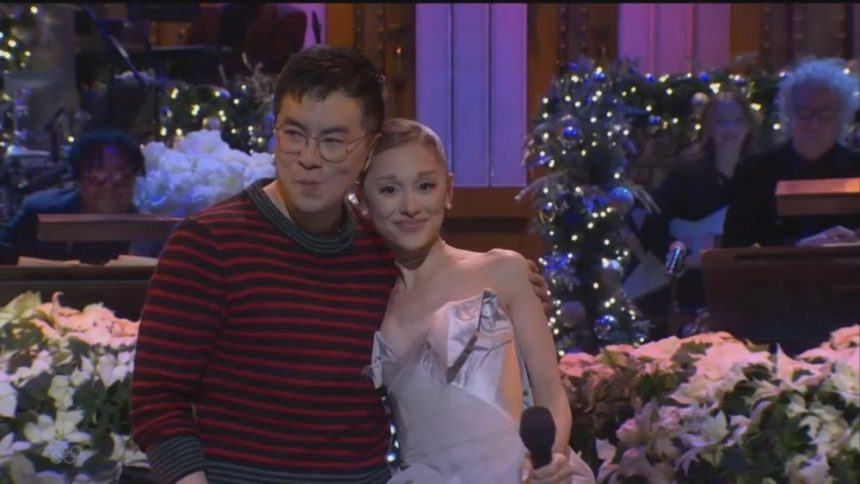 Ariana Grande Spoofs Mariah Carey’s All I Want for Christmas on SNL